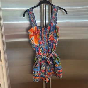 FARM Rio Blue Floral Jumpsuit